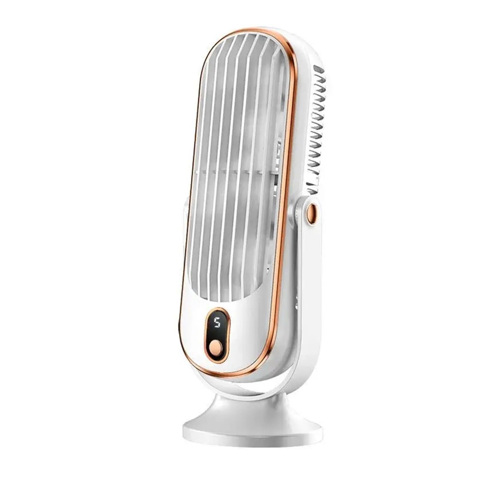 Cqahdsevf One Color Portable Air Conditioner Cooling Fan, Bladeless Fan 5 Speed 4000Mah Portable 720° Surround Office Cooler