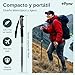 Imagen de Fyror ® 2 Pcs Bastones Trekking Plegables 62-135cm