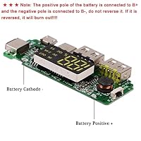 MakerHawk 4 x 18650 Powerbank Board Dual USB 5V 2.4A Mobilmodul 18650-Lithium-Batterie-Ladegerät-Board mit Überladung-Kurzschlussschutz DIY USB-Board – Ansicht 4