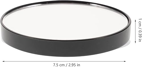 Miniatura 7 de HEALLILY Espejo de lupa de 3.0 in 5X, espejo de pared redondo pequeño, espejo de maquillaje cosmético, espejo de bolsillo, espejo de baño con