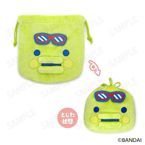 ジーベック たまごっち エンジョイ！トラベル フェイス巾着 Ｃ：くちぱっち 約W185×H190mm ポリエステル