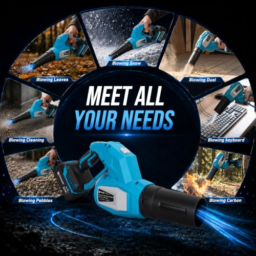Brushless Powerful Leaf Blower Cordless with 2*4Ah Batteries 540CFM &200MPH by Gtoopal - Used condition - Image 7