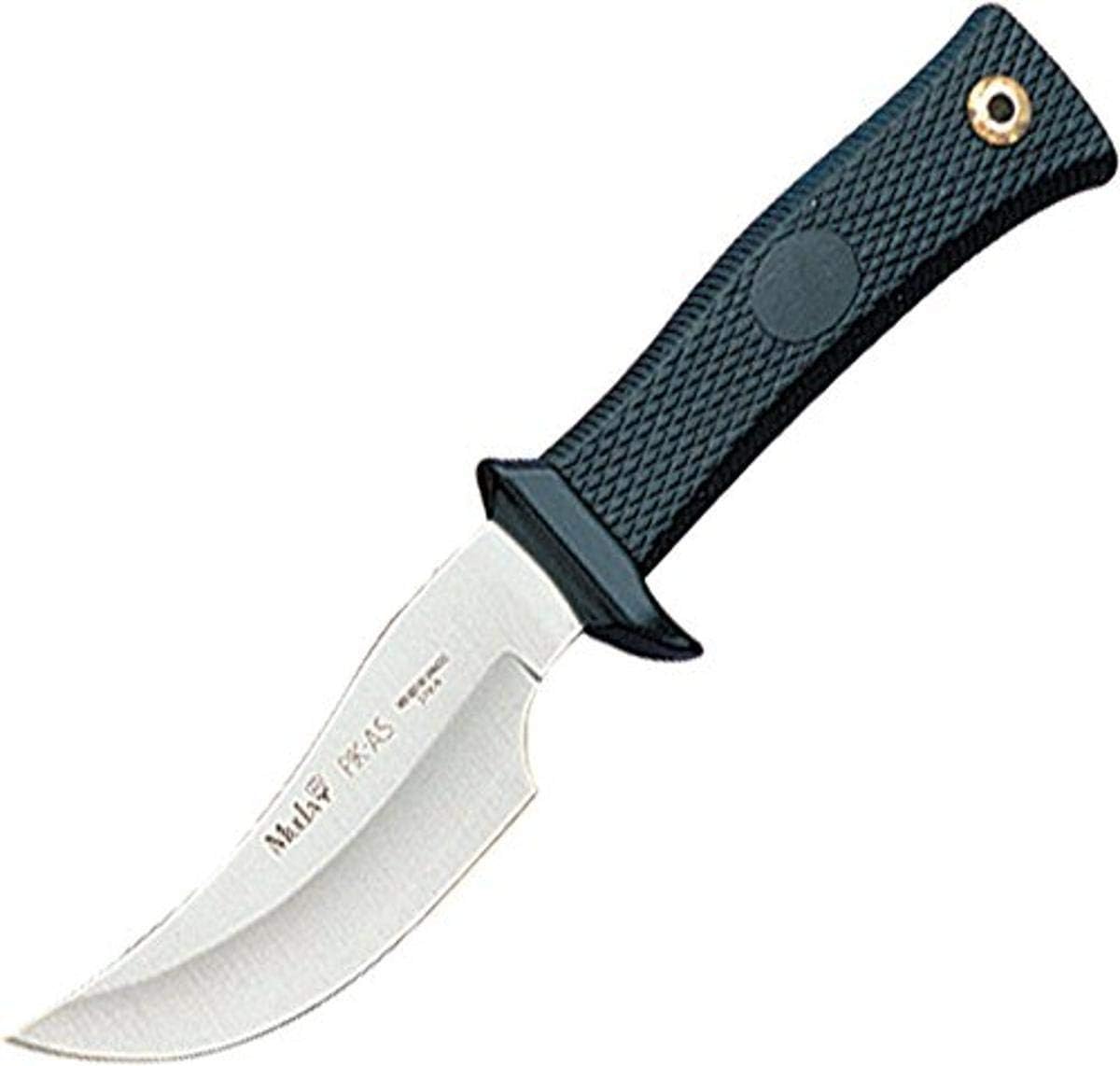 Muela PIK-AS-R Rubber Kraton Handle Skinner Knife with Leather Sheath ,7-3/4"