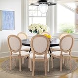 SoarTalent Sillas de Comedor Tapizadas Juego de 6,Beige