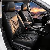 For Ford Explorer Seat Covers 2020-2024 2025 2026 Leather (Black, 7 Seats)