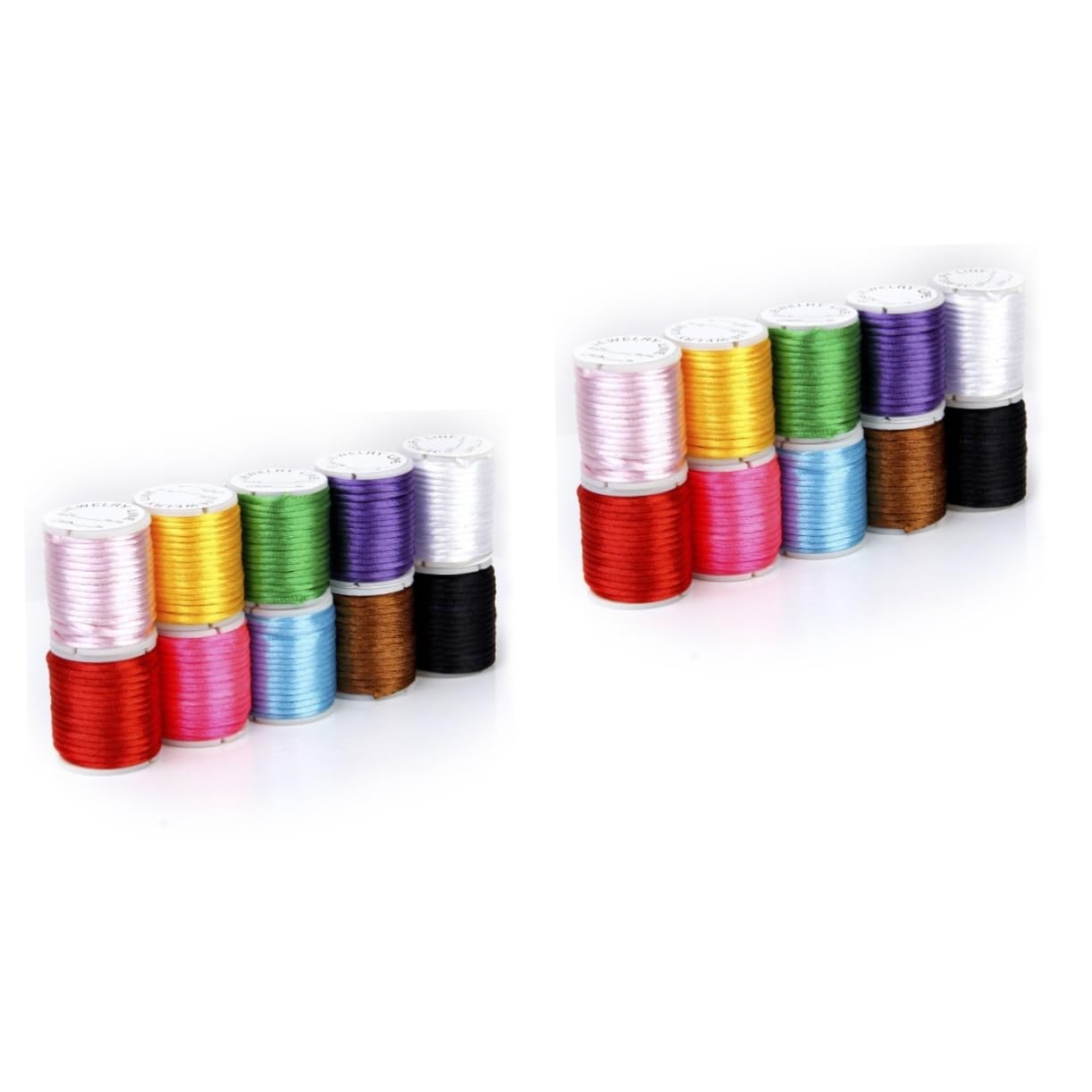 STOBOK 20 Pcs Hilo Chino Para Pulseras 1mm Satin Nylon Trim Cord Craft Macrame Thread Labret Jewelry Sewing Nylon Cord Thread Beading Cord Craft Nylon Thread Jewlery South Korea Necklace