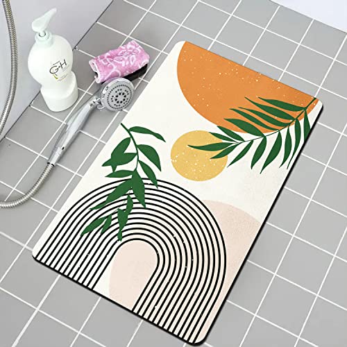 Bath Rug Non-Slip Bath Mat Soft Cozy Durable Thick Bathroom Rugs Quick Dry Rugs For Thin Bathroom Rugs Fit Under Door Bathtubs Water Absorbent Rain Shower Room And Under The Sink 17"×27" #TOP2