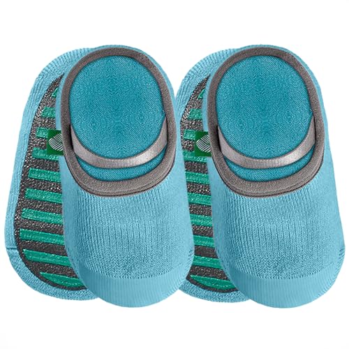 Image of BabyShocks Full-Sole Grip Baby & Toddler Socks – Non Slip Walking Socks for Hardwood & Tile That Don’t Come Off (2-Pack)