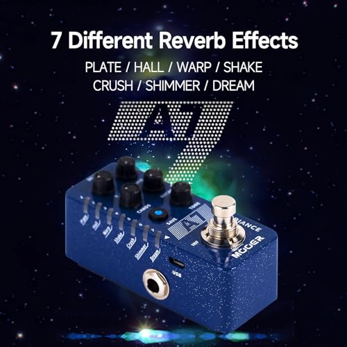 Image of MOOER A7 Reverb Guitar Pedal Ambiance Versatile