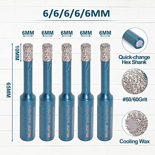 Porcelain Tile Drill Bits 6mm - Image 2