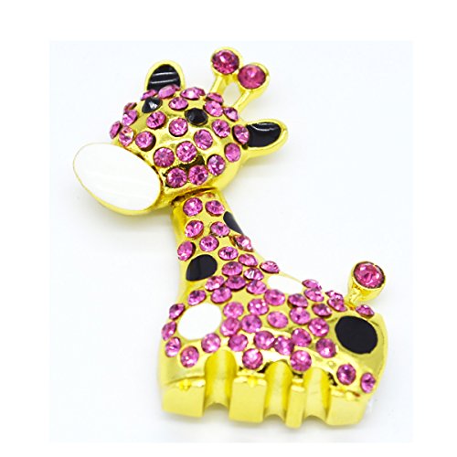 Clé USB Tomax Girafe d'or et pierres roses un cadeau utile de 64 Go