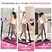 CITYSPORTS 8% Incline Folding Treadmill for Home, 2.0HP Under Desk Adjustable Speeds 1-12km/h, Walking Running Machine, Motorized Electric, LED Display & Fitness App (Pink)