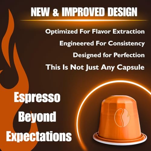Image of Fresh Roasted Coffee, Organic Peru Espresso Capsules for Nespresso OriginalLine, Medium, USDA Organic, 3rd Party Tested for Mold, Mycotoxin & Pesticides, Kosher, 120 Recyclable Aluminum Capsules