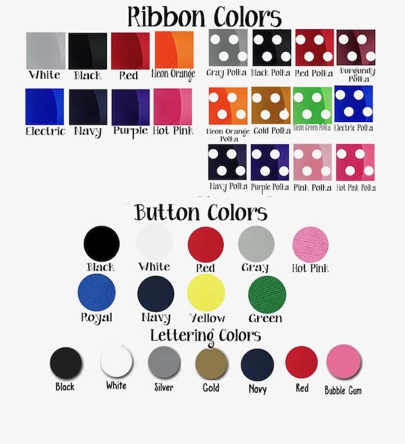 Miniatura 2 de Softball Glitter Hair Name Bow - Black and Gold, Match Team and School Spirit Wear