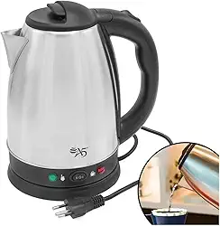 Chaleira Elétrica Inox com Seletor de Temperatura – 1500 W, 1,8 L, 220 V — Água na Temperatura Ideal para Chá, Café e Chimarrão