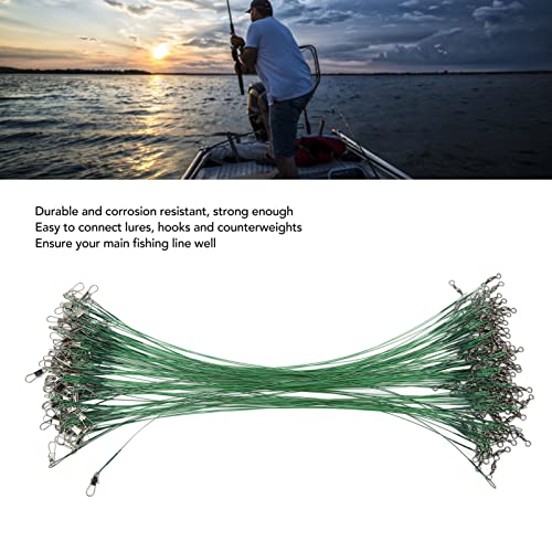 100 piezas de líderes para pesca de acero resistente a corrosión miniatura 3