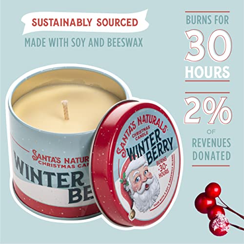 Santa'S Naturals Winter Berry Christmas Candle thumb #1