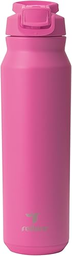 Miniatura 13 de REDUCE Hydrate Pro - Botella de agua aislada de acero inoxidable de 32 onzas, tapa abatible a prueba de fugas, apta para lavavajillas, sin BPA,