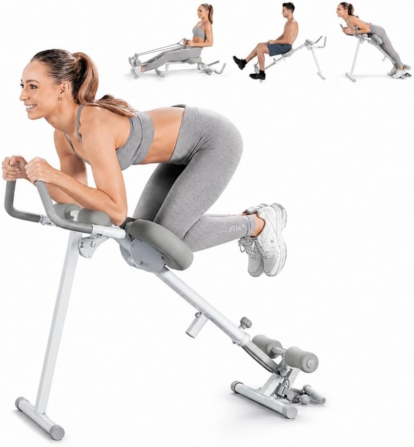 - Wonder Core Pro Max - Ab Machine for Stomach Workout, Ab Workout Equipment for Home Gym Trainer, 4-in-1 Exercise Equipment - Rowing, Leg Press, Glider, Roman Chair