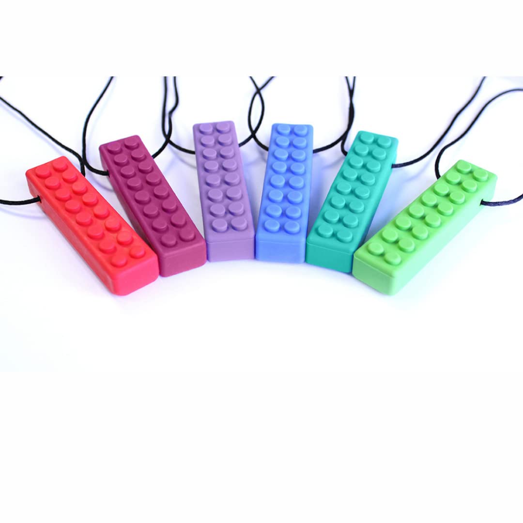 ARK Collare da masticare in vari spessori e forme con guinzaglio regolabile e istruzioni per la cura ATC (lingua italiana non garantita) – Collare Sensory, dentizione