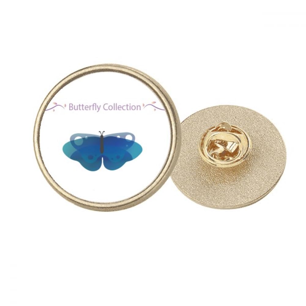 Broche redondo de metal dorado Blue Collection accesorio de moda mujer Medium 4