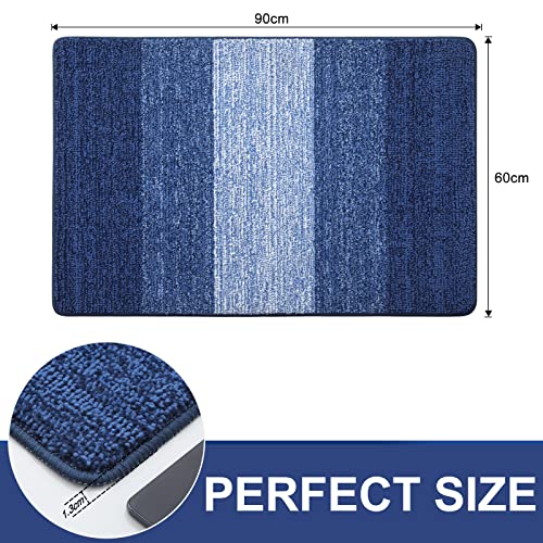 Homaxy Door Mats Indoor, Machine Washable Soft Doormats, Dirt Trapper Super Absorbent Entrance Rug - Image 2