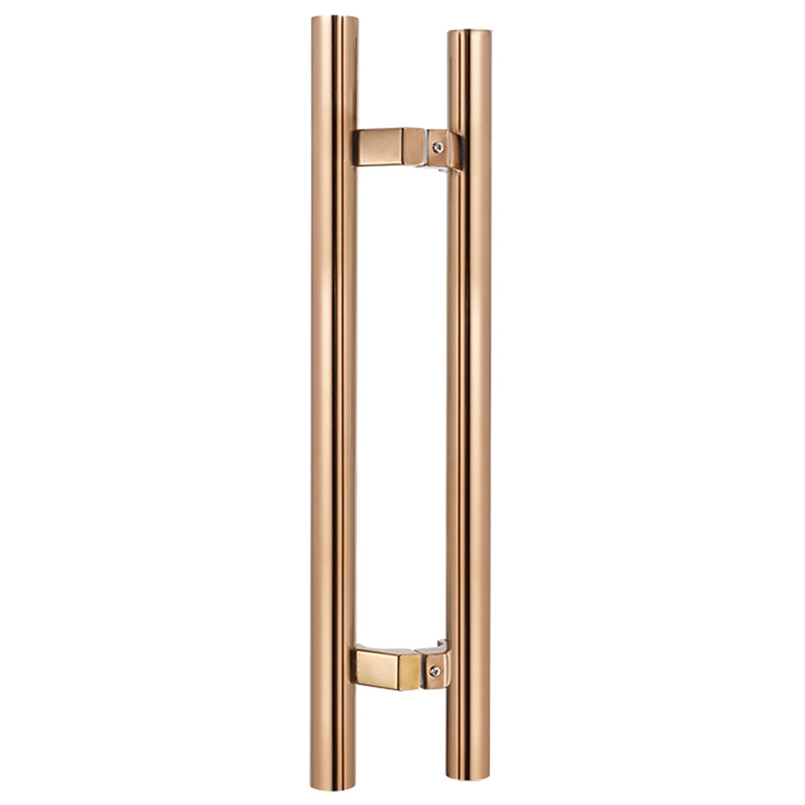 Wdsopk Rose Gold Stainless Steel Barn Door Pull Handle Set, 47" Industrial Sliding Door Hardware, Gold Finish For Gates, Garages, Sheds - Durable Push & Pull Handles