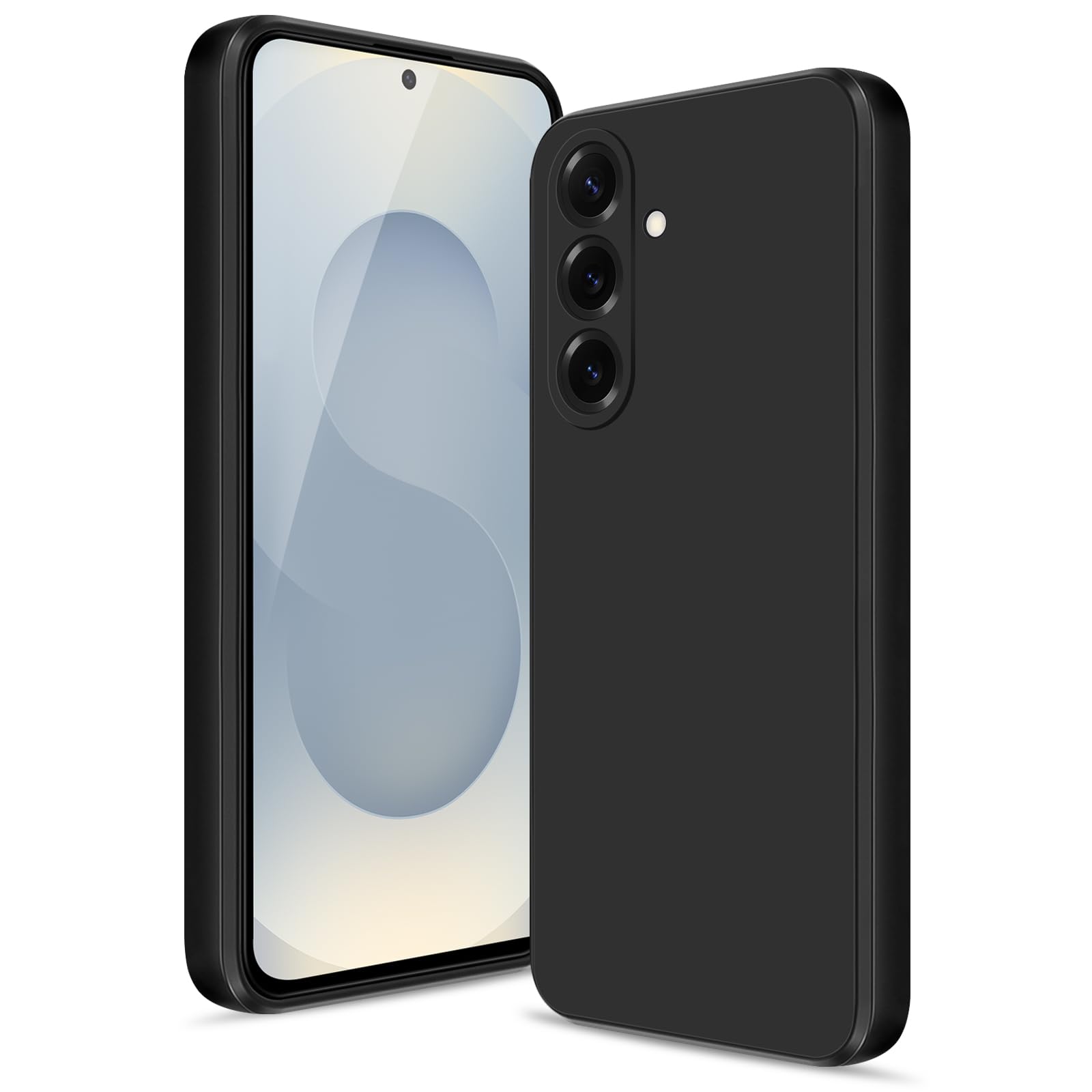 Btstring Case for Samsung Galaxy S25 Plus, Soft Silicone Case with Upgraded Camera Protection, Shockproof Slim Case Cover with Anti-Scratch Microfiber