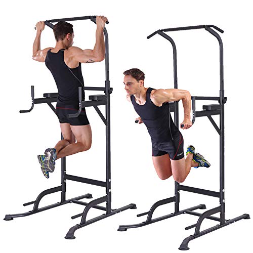 K KiNGKANG Power Tower Home Gym Adjustable Height Pull Up Bar Fitness Equipment Multi-Function Work Out Equipment, T055 - Thumbnail 2