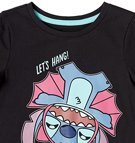Amazon Essentials Disney | Marvel | Star Wars | Frozen | Princess Toddler Girls' Long-Sleeve T-Shirts (Previously Spotted Zebra), Pack Of 4, Silly Stitch, 3T #TOP3