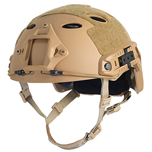 Hyout Fast Base Jump Helmet Pj Style Airsoft Tactical Adjustable Helmets U.s Military Tactical Helmet For Paintball Outdoor Sports Hunting Shooting #TOP6