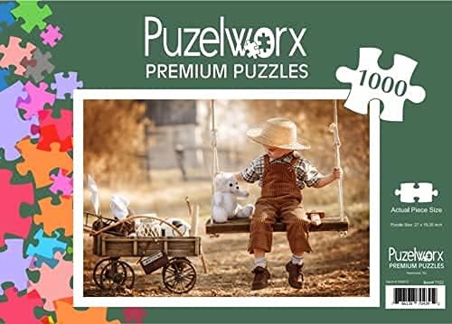 Miniatura 3 de Puzelworx - Rompecabezas educativo de 1000 piezas, juego familiar, regalo para adultos y niños (columpio vintage)