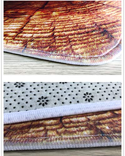 JMAHM 3 Stück Set Badematten rutschfeste Badezimmer Teppich Matte Podest Matte Wc-sitzbezug Mat (Stein) – Bild 4