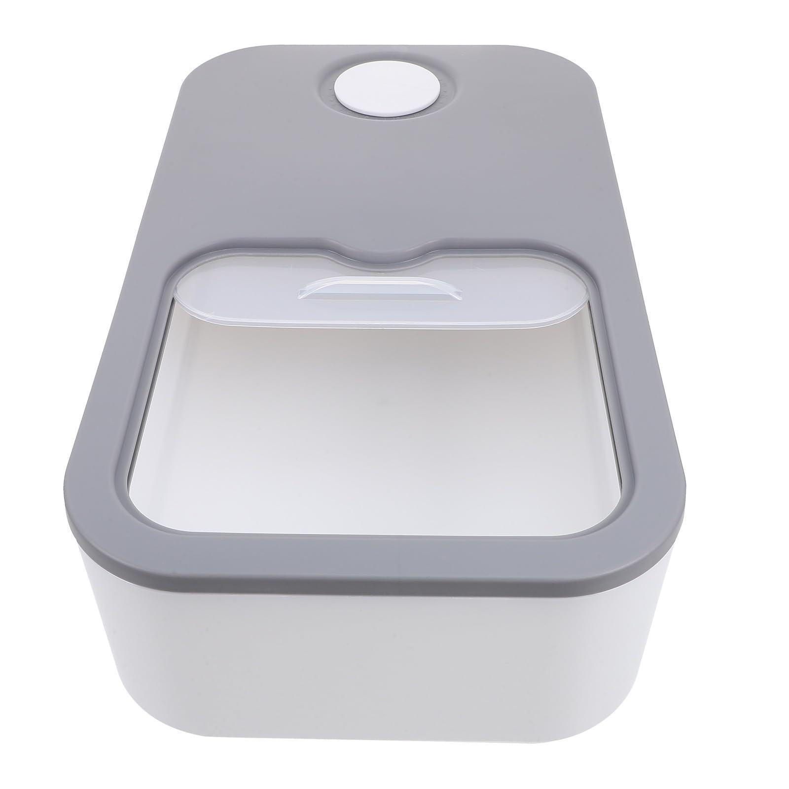 Abaodam Contenedor para Almacenar Arroz Tapa Hermética de Plástico, Capacidad 5kg, Diseño Ventana Transparente para Almacenamiento Seguro en Cocina