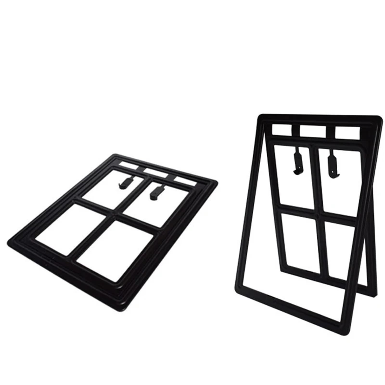 Große Tierklappe Kunststoff-Haustiertür for Hunde, Katzen und Kätzchen, for Bildschirmfenster, Sicherheitsklappe, Tor, Haustiertunnel, Hundezaun, abschließbare Tür for Zuhause(Black,S)