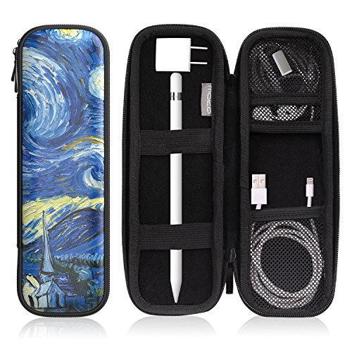 MoKo Holder Case Fit Apple Pencil 1&2, PU Leather Case Fit iPad 10.2