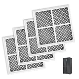 Editbar 4 Stück Fresh Luftfilter für Kühlschrank – Kühlschrankfilter Effektive Geruchsbeseitigung, Kompatibel mit Réfrigérateur/Réfrigérateur/Purificateur LG LT120F, LFX31925SW, LFX31925SB