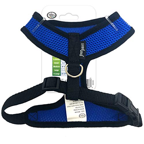 Image of Four Paws Comfort Control Dog Harness Blue Medium