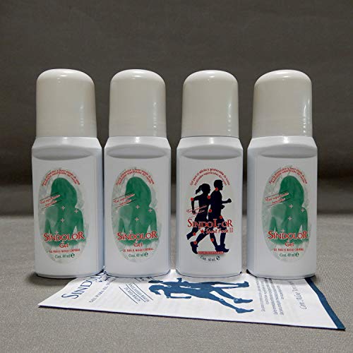 Sindolor Gel DEX HOME Para Masaje Corporal En Roll-On - Promoción 3 Gel + 1 Sport Forte. Efecto Inmediato