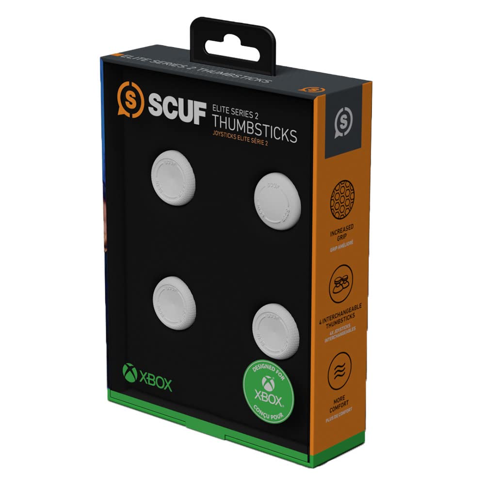 SCUF Elite Series 2 Thumbsticks for Xbox Elite Series 2 | 4-Pack - White
