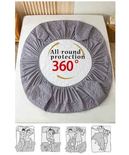 Protège-matelas imperméable lavable en machine jupe extra profonde - 6
