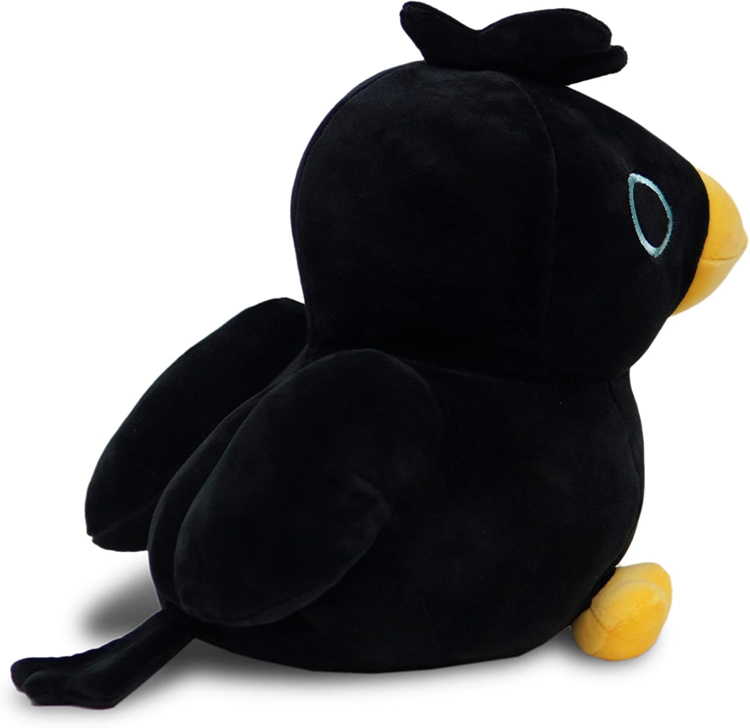 Avocatt Black Crow Plushie Toy - 10 Inches Stuffed Raven Animal Plush - Plushy and Squishy Raven with Soft Fabric and Stuffing - Cute Toy Gift for Boys and Girls