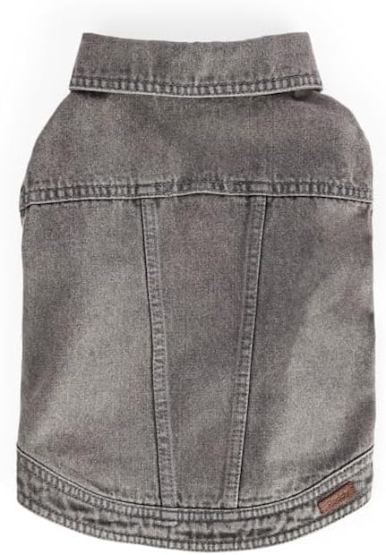 Reddy by Petco Denim Jacket for Dogs Grey Medium