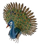 Green Jem Pfau Metall Garten Dekoration, Mehrfarbig, 25 x 64 x 64 cm - 4