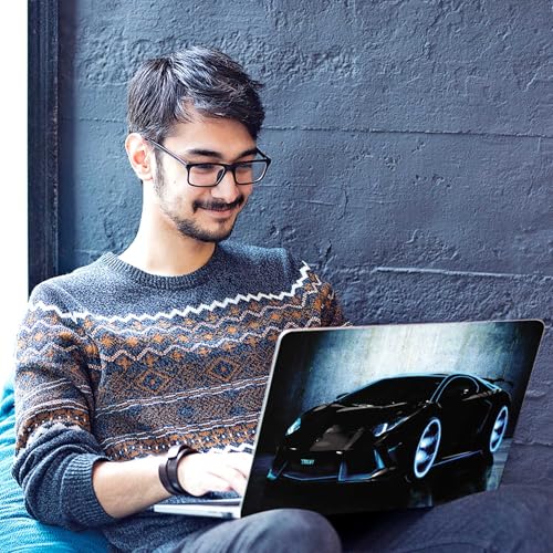 Image of Galaxsia Car Abstract Full Body Vinyl Laptop Skin /Sticker /Cover Upto 15.6 Inches Laptops Laminated-Removable-HD Quality Compatible for Hp-Dell-Sony-Lenovo-Asus etc.(15x10 Inches)