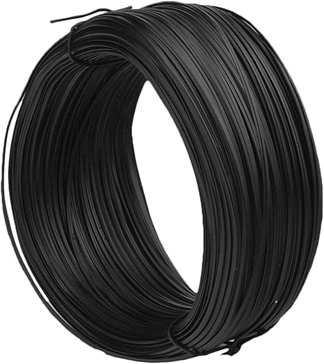 Image of 300 Feet Metallic Twist Cable Roll for Versatile Cable Ties and Garden Ties - Reusable Fastening Solution in Sleek Black Color for Home, Garden, and DIY Projects