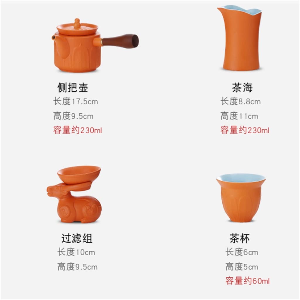 Set da tè Set per la casa Piatto da tè in Ceramica Teiera Tazza da tè Teiera da Ufficio