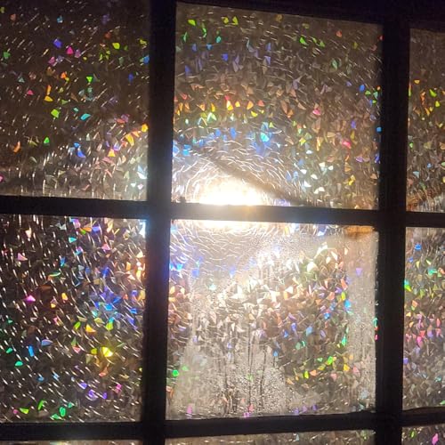 Window Privacy Film, 23.62inX196.85in, Stained Glass Rainbow miniatura 5