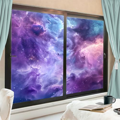 Película para ventana esmerilada Purple Nebula 17.7x23.6 in x2