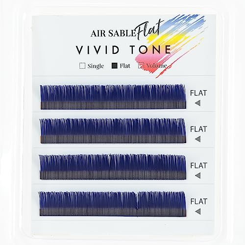Air Sable Flat Vivid Tone Blue 4 Lines C Curl0.20mmÃ—8mm